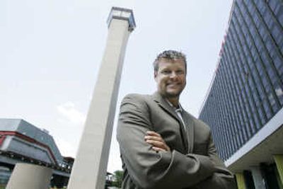 
Workplace consultant and motivational speaker Sam Glenn poses outside the O'Hare Hilton  in Chicago on June 17.  He was inspired to become a consultant by his own success in surviving a difficult first job out of college.Associated Press
 (Associated Press / The Spokesman-Review)