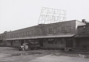 The warehouse at 28 E. Riverside Ave. in Spokane, shown in 1928, was constructed by Western Piggly Wiggly, a grocery chain eventually taken over by Safeway. Courtesy of Northwest Museum of Arts and Culture (Courtesy of Northwest Museum of Arts and Culture / The Spokesman-Review)