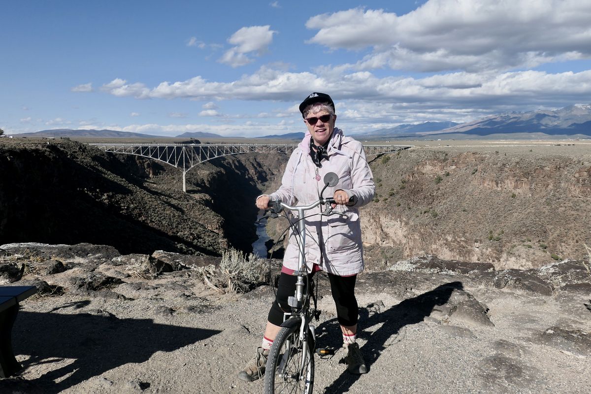 Riding the West Rim Trail at Rio Grande del Norte National Monument near Taos, N.M. (John Nelson)