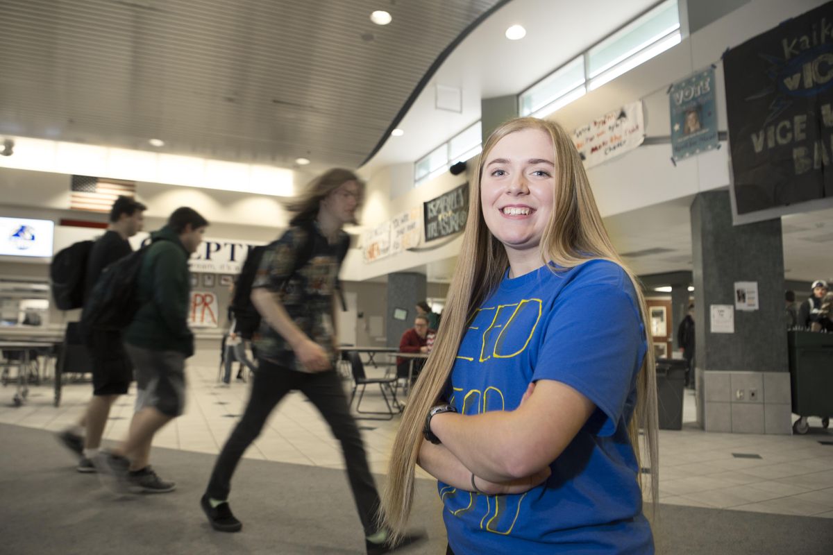 Miranda Reed, a junior at Mead High School, will be featured in the Spokesman-Review Youth Spotlight. Photographed Tuesday, Jan. 16, 2018. (Jesse Tinsley / The Spokesman-Review)