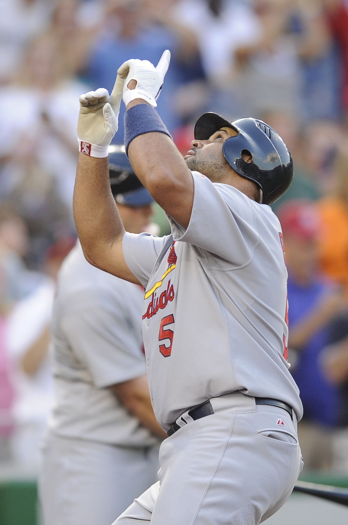 Albert Pujols brings his big bat to the American League as a Los Angeles Angel. (Associated Press)