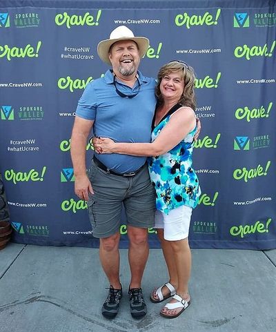 Cindy Hval smiles for the camera with husband Derek at Crave.  (Courtesy photo)
