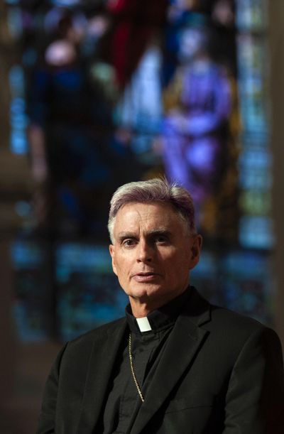 Bishop Thomas Daly of the Spokane Catholic Diocese is photographed Tuesday, Oct. 30, 2018, at the Cathedral of Our Lady of Lourdes. (Kathy Plonka / The Spokesman-Review)