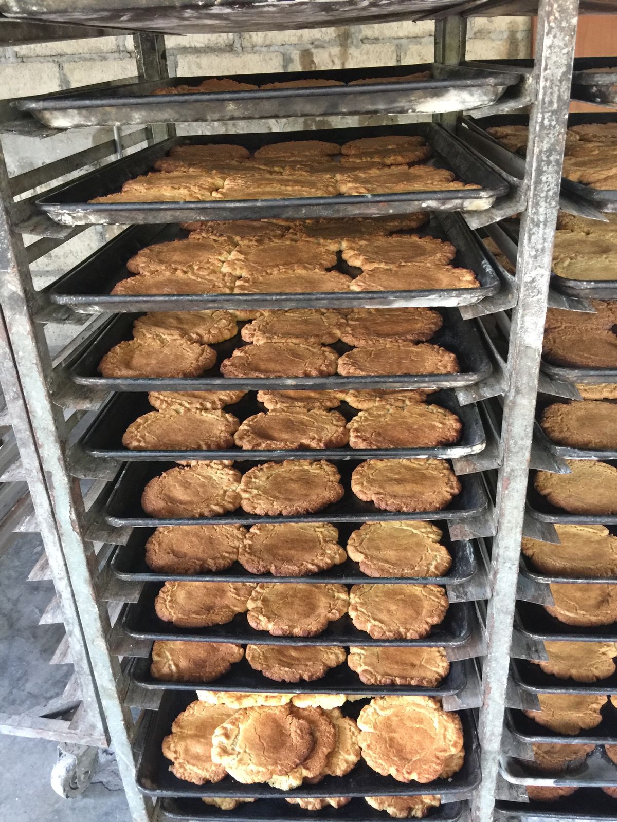 The fresh polvorones, or cookies, which are sold to benefit an immigration shelter in Tapachula, Mexico, (Gary Graham)