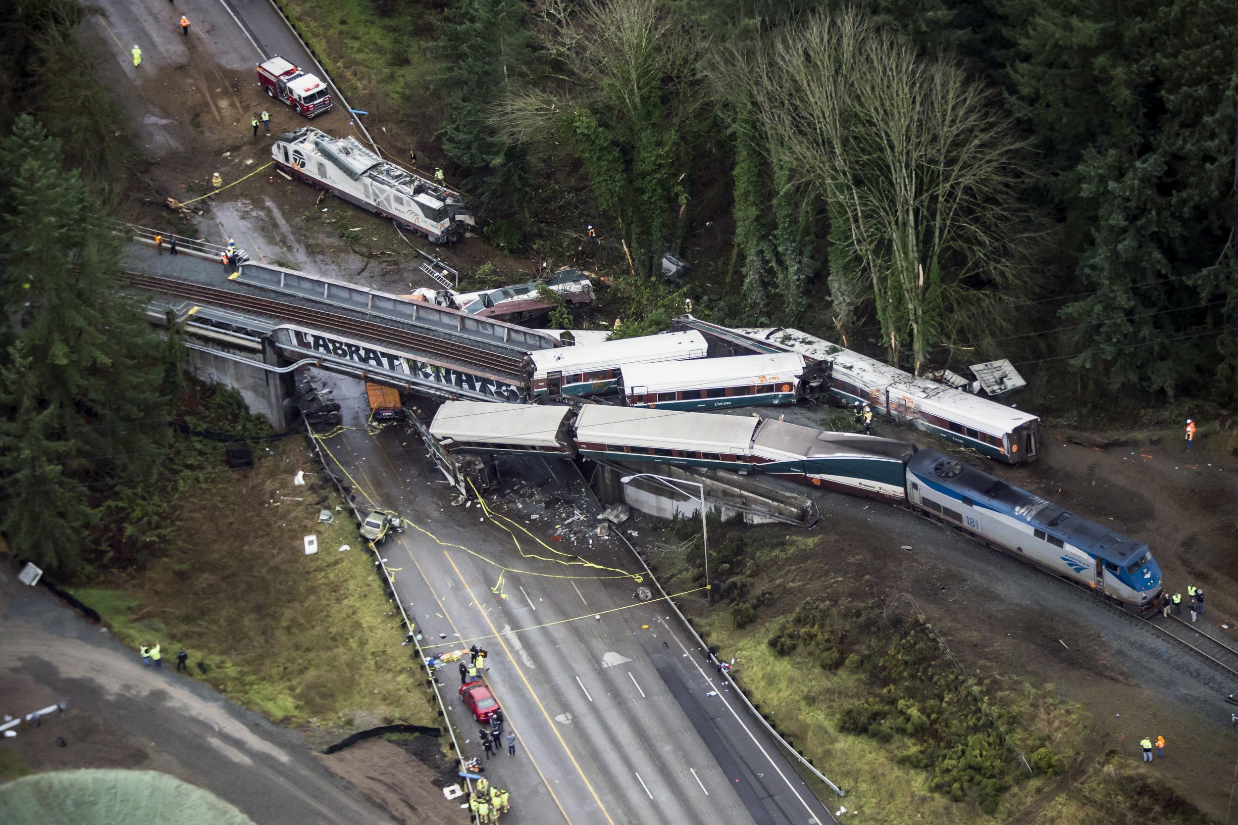 NTSB hears from witnesses on Washington state train wreck