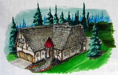 
The butterfly cottage is one of several green-minded and European-style designs planned for The Shire. 
 (Courtesy of the Oregonian / The Spokesman-Review)