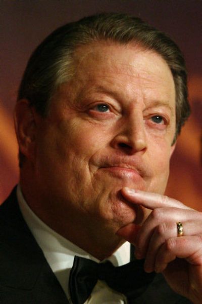 
Former Vice President of the United States Al Gore is seen during a press conference for 