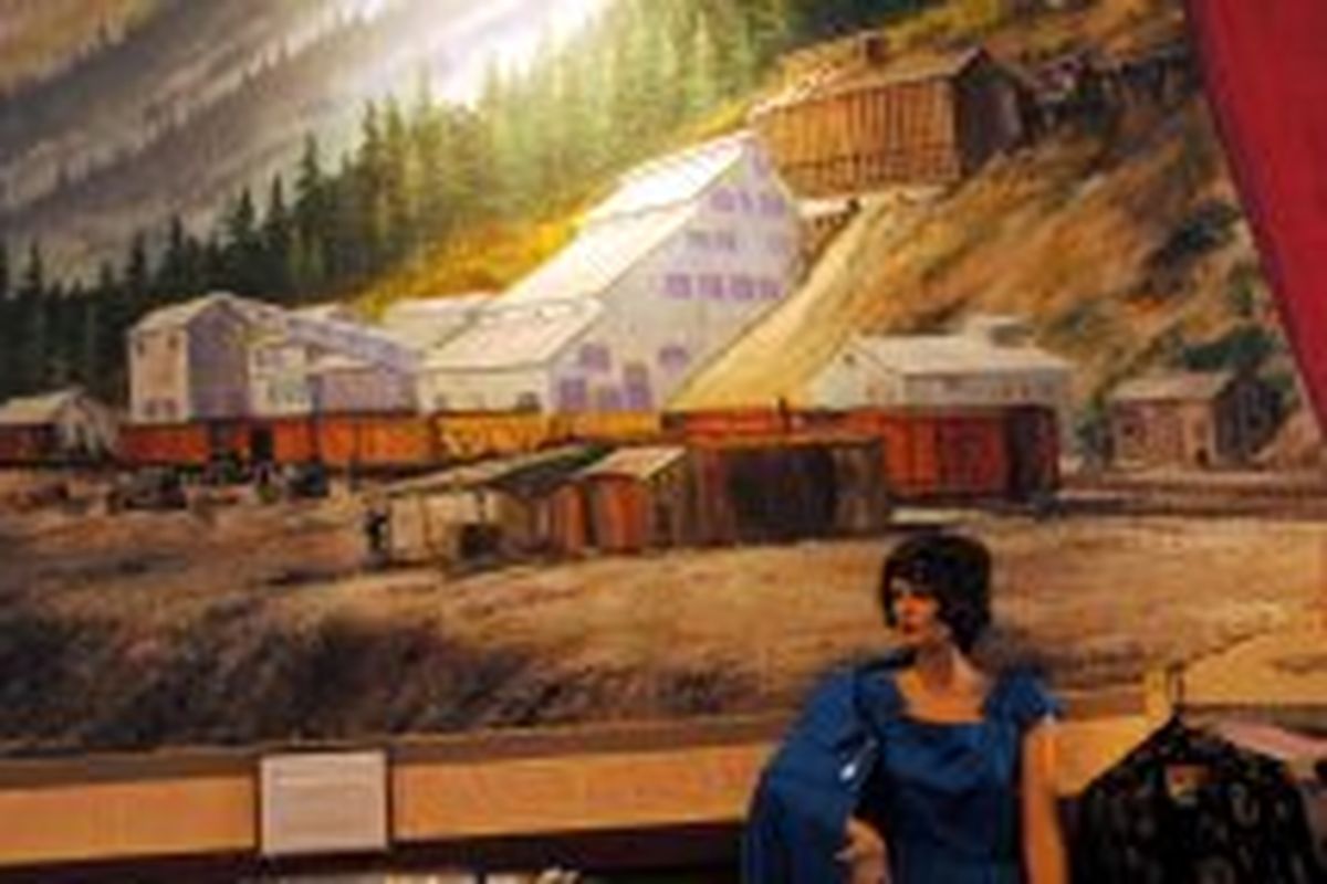 Murals depicting the old mining activity around Wallace line the downstairs walls of the Northern Pacific Depot Museum in Wallace. They were painted by Robert Thomas.
 (Mike Brodwater  / Awayfinder Correspondent)