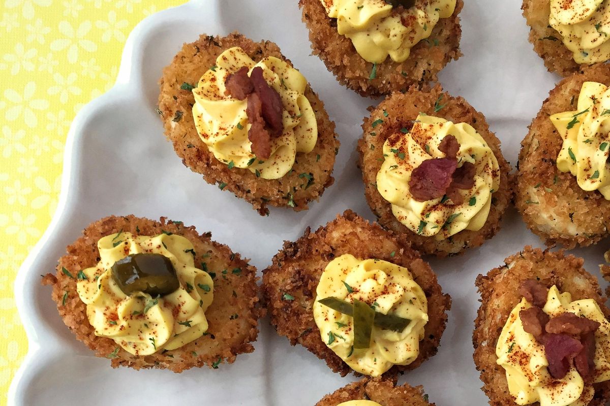 These aren’t your grandma’s deviled eggs. These little guys are deep fried. (Audrey Alfaro)