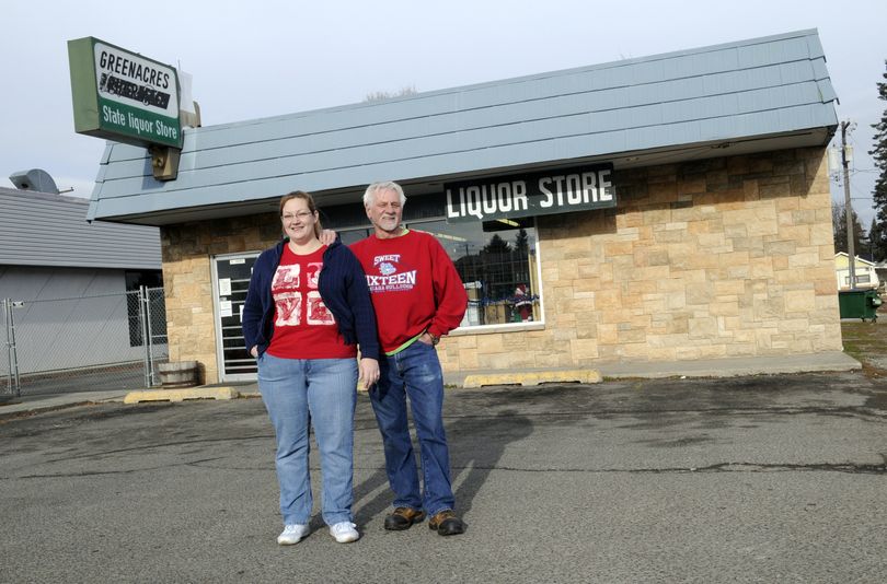 Greenacres Liquor Store manager Natalie Murphy and owner Keith Peterson are confident that their location and loyal customers will enable them to successfully compete against big-box stores when state-run stores close and liquor sales are privatized. (J. Bart Rayniak)