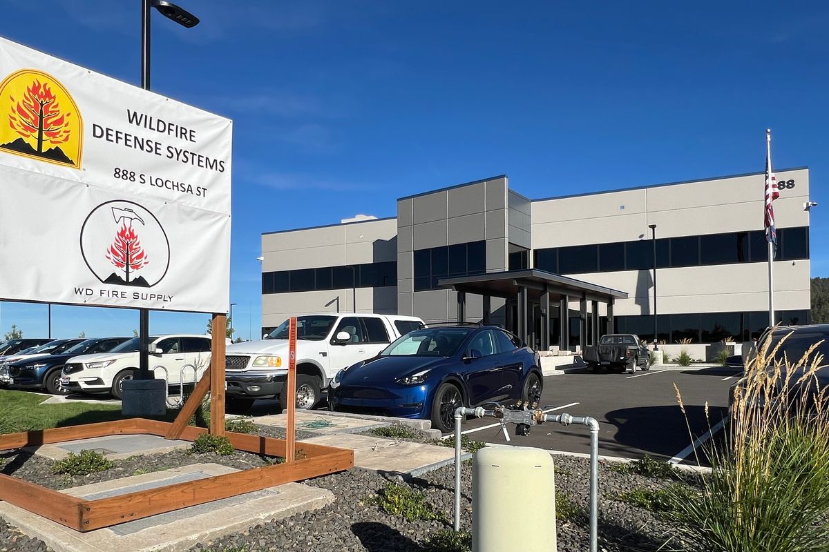 A new company, Wildfire Defense Systems Inc., a business aimed at protecting insured property during wildfires, has opened a new location at 888 S. Lochsa St. in Post Fall.  (Tod Stephens/The Spokesman-Review)