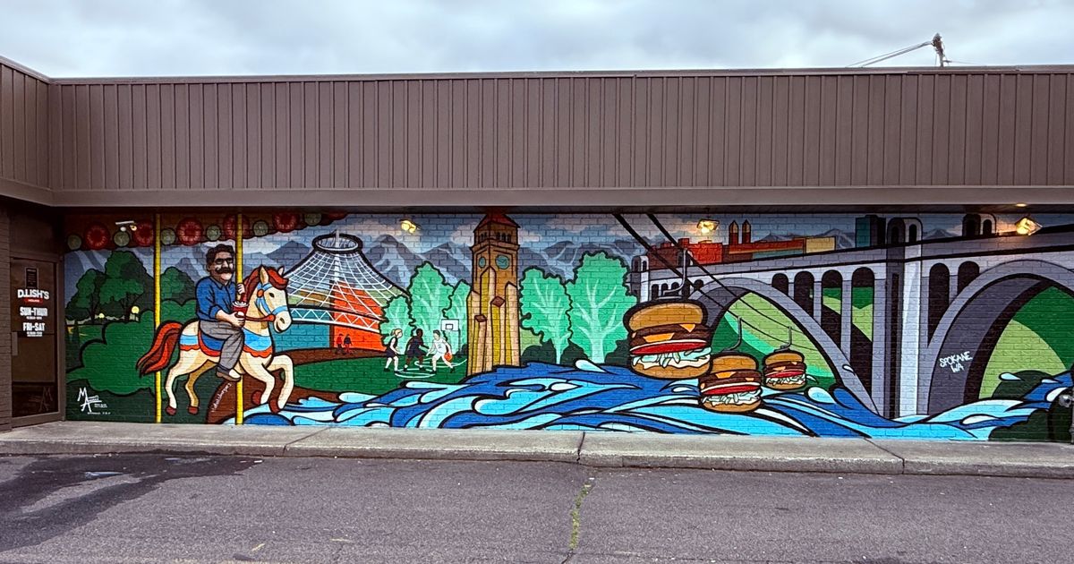Delicious makeover: Kansas mural artist adds colorful garnish to popular Spokane eatery