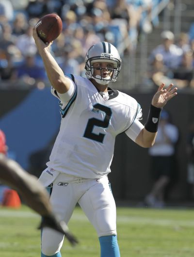 Jimmy Clausen was drafted 48th overall by the Panthers in the NFL Draft.