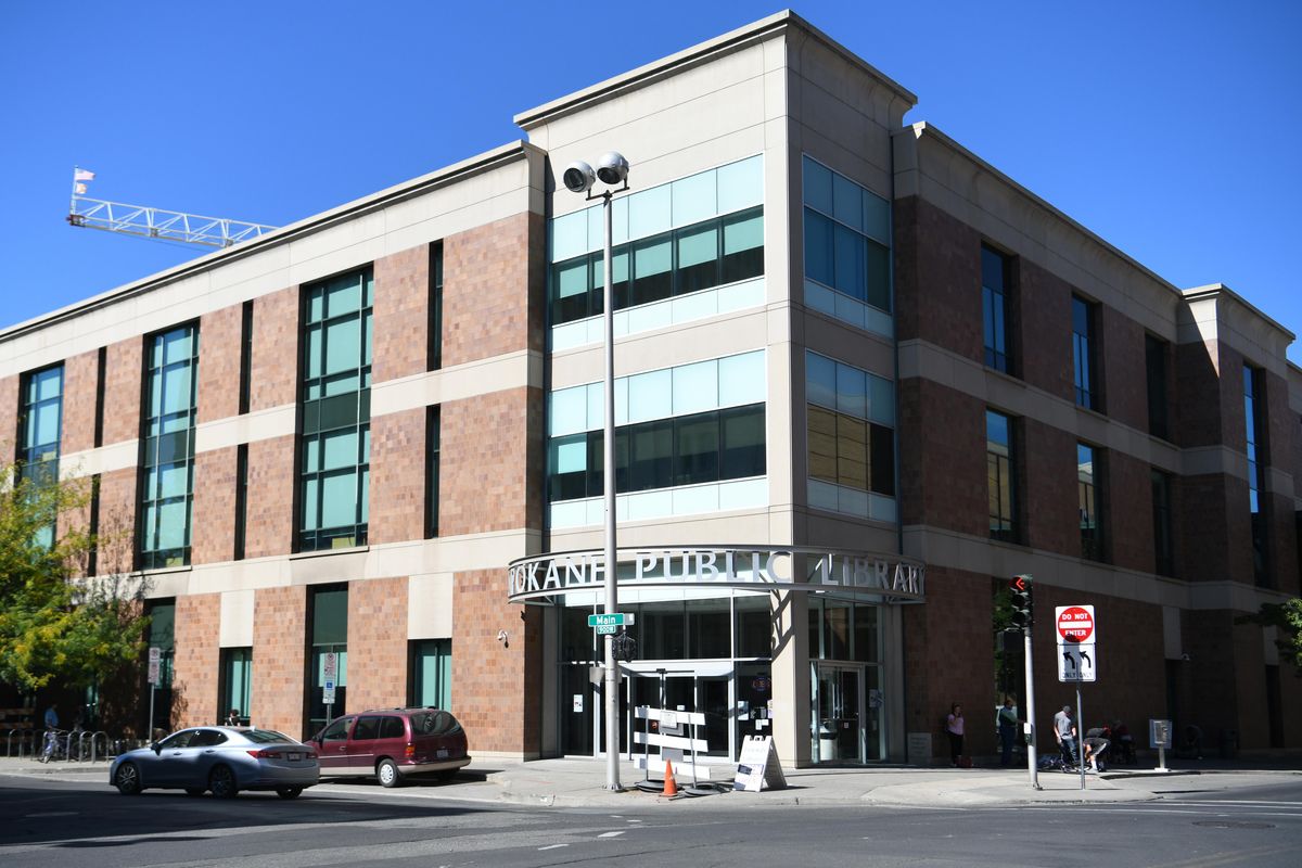 The downtown Spokane Public Library branch shown Tuesday, Sept. 18, 2018. (Jesse Tinsley / The Spokesman-Review)