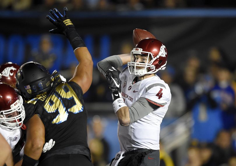 WSU quarterback Luke Falk directed a last-minute victory over UCLA last season. (File Associated Press)