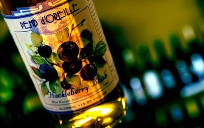 Pend d’Oreille Winery’s huckleberry blush is a big seller at Possibilities custom gift baskets in Coeur d’Alene. Pend d’Oreille Winery is holding a wine tasting at Possibilities on July 10 from 5-8 p.m.kathyp@spokesman.com (Kathy Plonka / The Spokesman-Review)