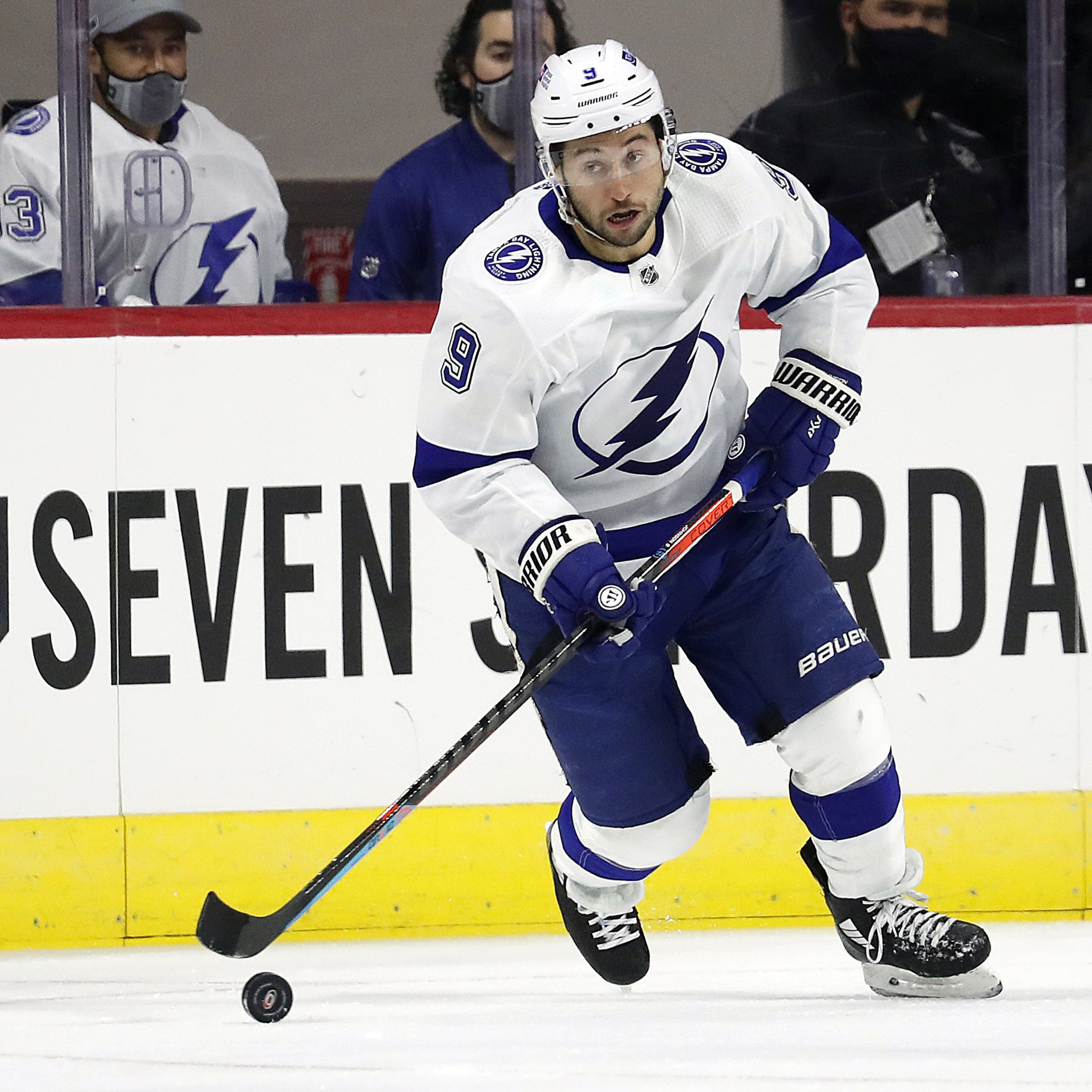 Yanni Gourde Tampa Bay Lightning Unsigned 2021 Stanley Cup