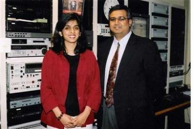 In this photo made available by Bridges TV, Muzzammil Hassan, and his wife Aasiya Hassan of Orchard Park, NY, near Buffalo, pose in an undated photo. Police say Hassan beheaded his wife after she filed for divorce. Hassan, CEO of Bridges TV in Orchard Park, NY, launched the network in 2004, to improve the image of Muslims in the media following the Sept. 11, 2001, terror attacks. (AP Photo/Bridges TV) (The Spokesman-Review)