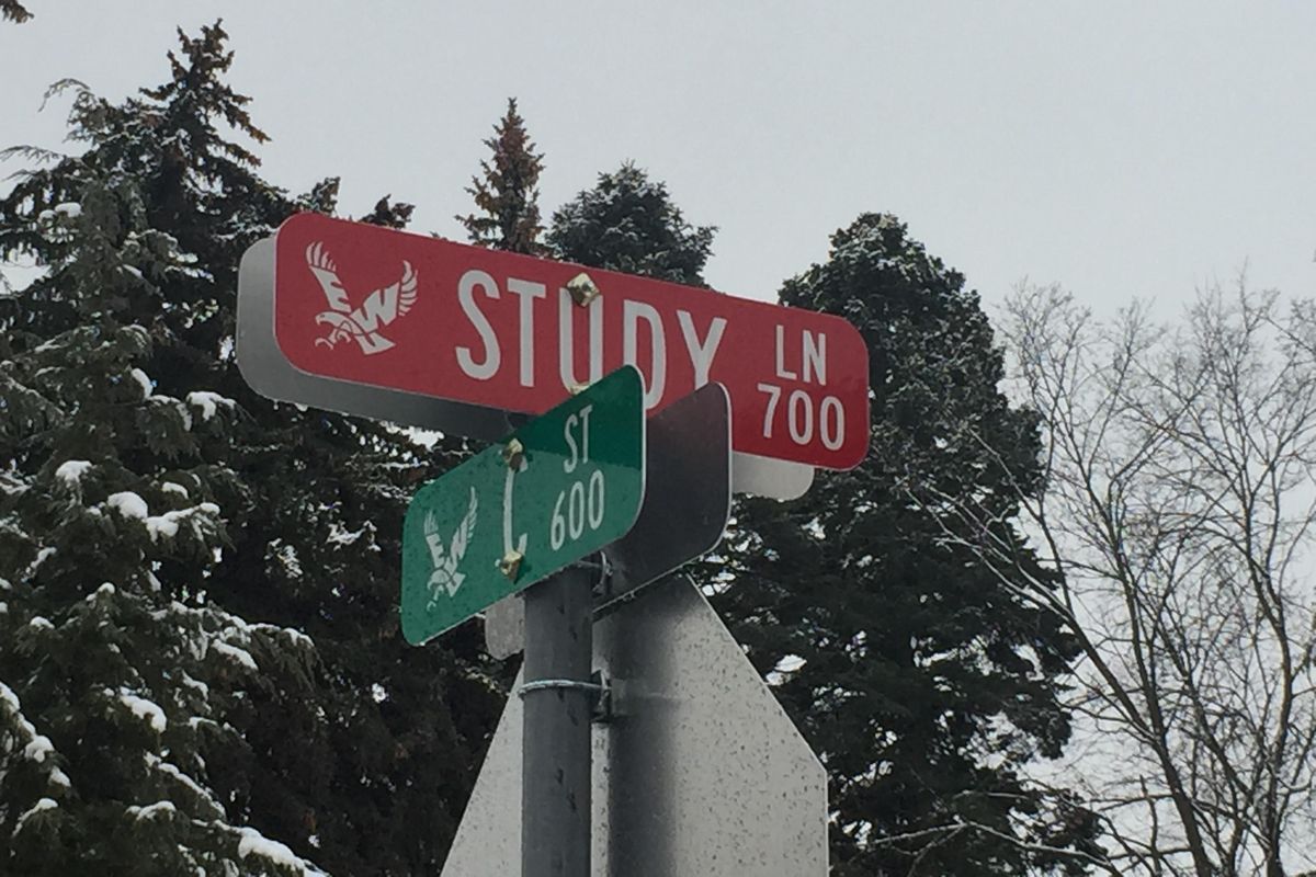 Study Lane leads to academic buildings on the Eastern Washington University campus. (Eastern Washington University / Courtesy photo)