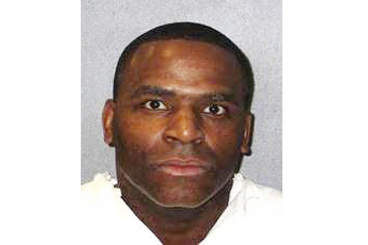 This undated handout photo provided by the Texas Department of Criminal Justice shows Quintin Jones. Jones, convicted of fatally beating his 83-year-old great aunt more than two decades earlier, was executed Wednesday, May 19, 2021, without media witnesses present because prison agency officials neglected to notify reporters it was time to carry out the punishment.  (HOGP)