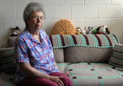 
Justine Ackerman, 94, of Spokane,  said she was duped by an insurance agent into signing up for a private Medicare health plan that she didn't need. 
 (Holly Pickett / The Spokesman-Review)