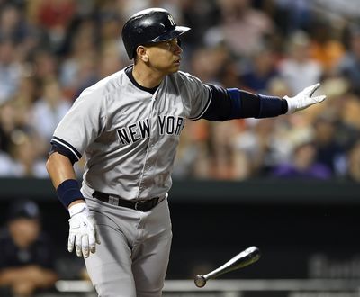 New York Yankees' Alex Rodriguez joined Hank Aaron in the 2,000-RBI club Saturday. (Associated Press)