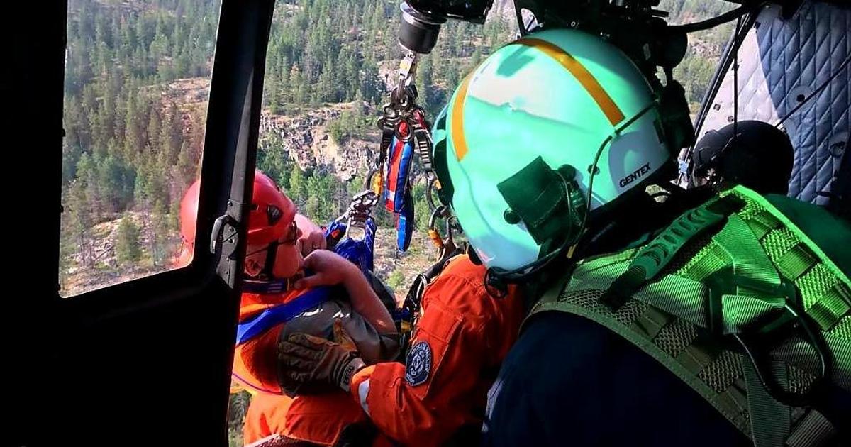 Stranded hiker rescued by helicopter in Post Falls