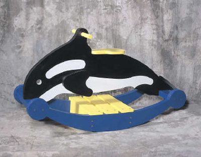 
 Most do-it-yourselfers can build this rocking whale, built from a single sheet of plywood, and the total cost will be around $50.
 (U-BILD / The Spokesman-Review)