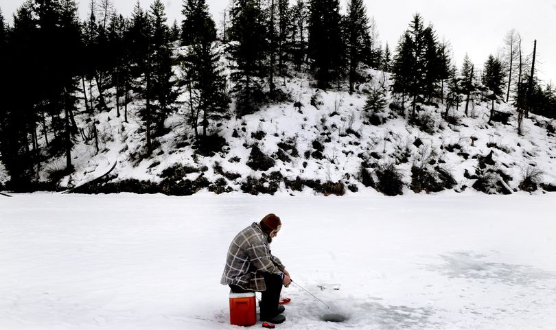 Ice fishing is all about location, thick ice, proper gear and determination. (Kathy Plonka)