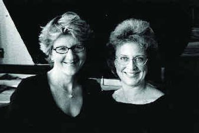 Deborah Dewey and Lisa Bergman perform Saturday at the Crosswalk benefit.
(The Spokesman-Review)