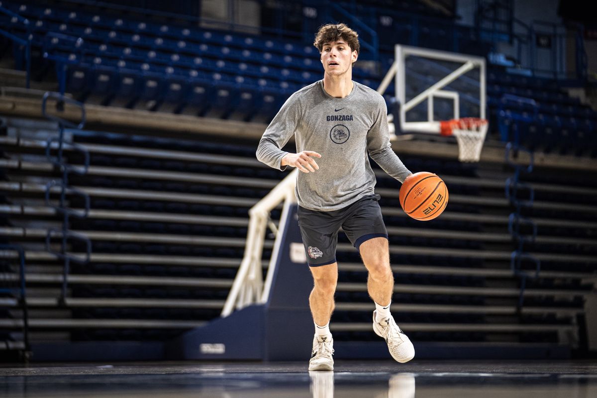 Gonzaga guard Mario Saint-Supery signed out of Spain this offseason. (Courtesy of Gonzaga Athletics)