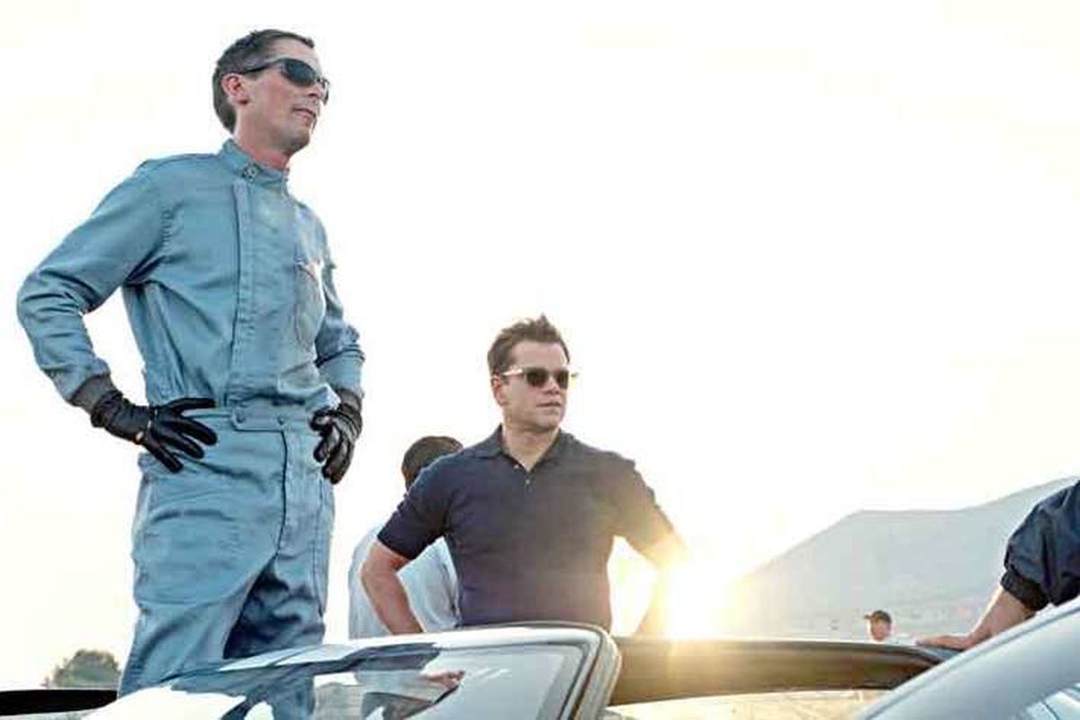 Christian Bale and Matt Damon star in the Oscar-winning “Ford v Ferrari.” 