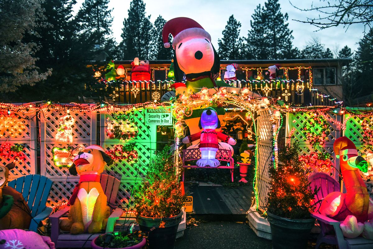 Sheppard family's Christmas lights display in Spokane Valley Dec. 20
