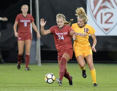 Washington State midfielder Maegan O’Neill scored the biggest goal of the year in a win over No. 2 UCLA. (Washington State photo)