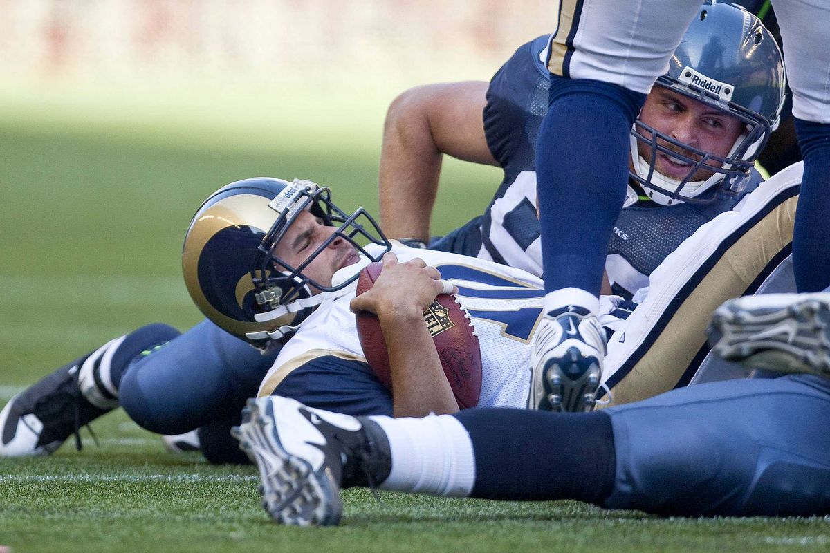 Quarterback Marc Bulger lost 11 times in 15 games against the Seattle Seahawks, including a Sept. 13, 2009 Rams