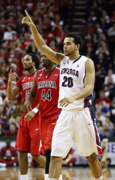 Gonzaga's Elias Harris scored 25 points against Arizona on Saturday. (Kevin Casey / Fr132181 Ap)