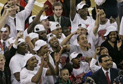 
The Georgia basketball team had reason to celebrate Sunday.Associated Press
 (Associated Press / The Spokesman-Review)