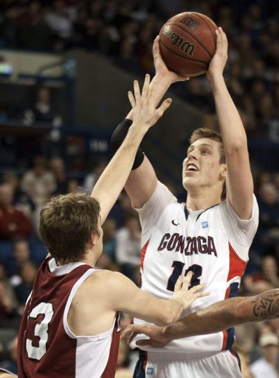 Kelly Olynyk missed the Bulldogs’ first three games. (Associated Press)