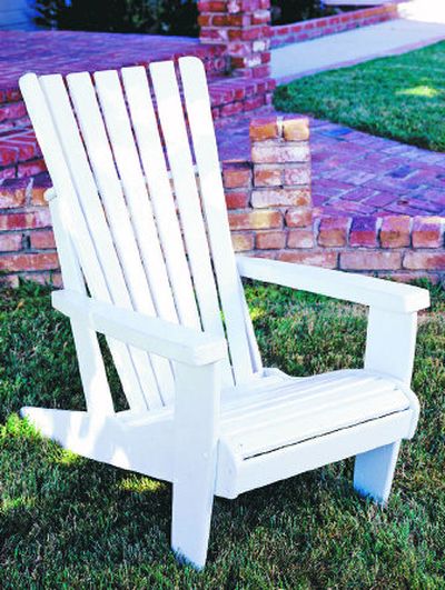 
The chair plan includes full-size traceable patterns and step-by-step instructions.
 (U-Bild / The Spokesman-Review)