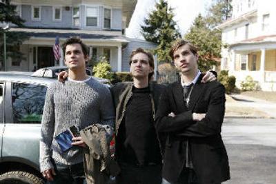 
This undated photo, provided by ABC, shows actors, from left, Matthew Bomer, Aaron Stanford and Logan Marshall-Green in 