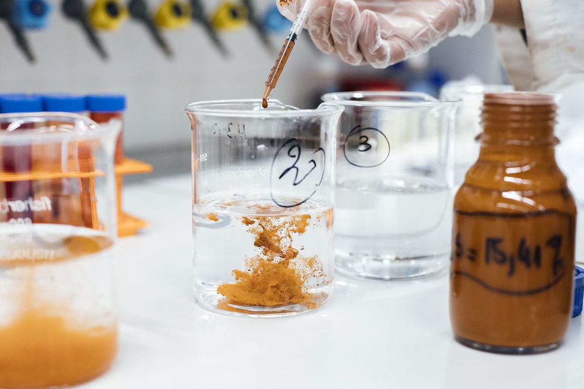 EverDye's R&amp;D laboratory in Romainville, France.  (Cyril Marcilhacy/Photographer: Cyril Marcilhacy/B)