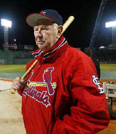 
St. Louis special assistant Red Schoendienst, a player in the 1946 Series, returns to Fenway. 
 (Associated Press / The Spokesman-Review)