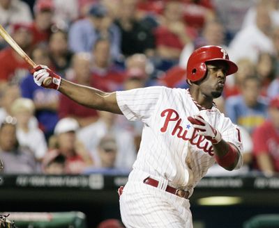 Philadelphia Phillies' Jimmy Rollins began his fourth stint on the disabled list in the last four seasons. (Associated Press)