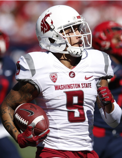 Gabe Marks lets his play, and his mouth, do the talking. (AP Photo/Rick Scuteri)
