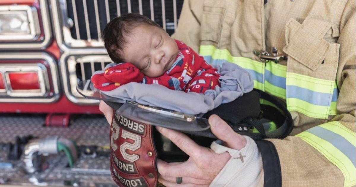 Newborn left at firehouse with ‘I love you’ note was just adopted