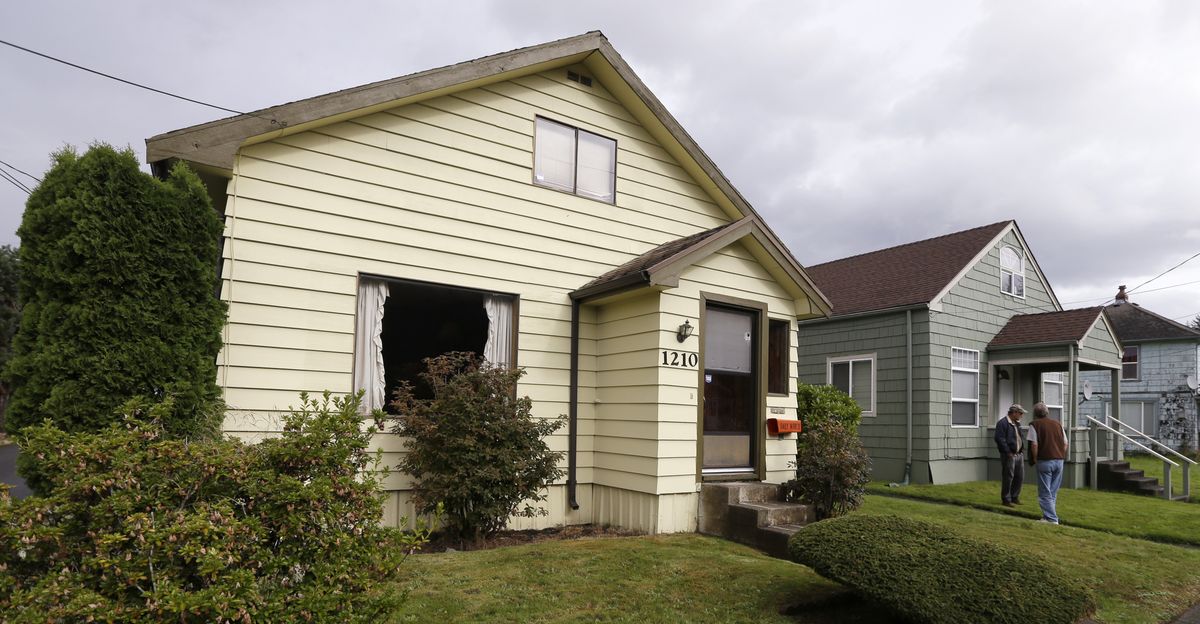 This photo shows the childhood home of Kurt Cobain, the late frontman of Nirvana, in Aberdeen, Wash. Cobain