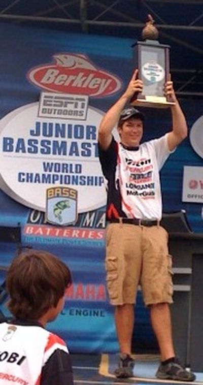 Jake Cook, 18, of Kennewick won the 2009 Junior Bassmasters Championship in Florida on Saturday. (Courtesy of Joel Nania / The Spokesman-Review)