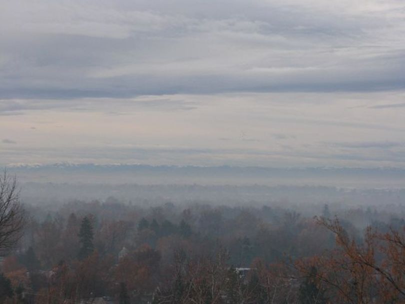 Layers of fog and clouds over Boise on Thursday morning (Betsy Russell)