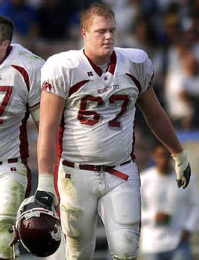 
Offensive tackle Calvin Armstong is a first-team All-Pac-10 choice and leads 10 Cougars honored by the league. 
 (File/ / The Spokesman-Review)