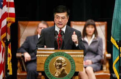 
 Gov. Gary Locke delivers his final State of the State address in Olympia. 
 (File/Associated Press / The Spokesman-Review)